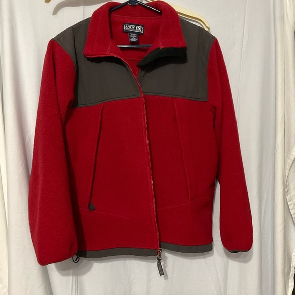 Jacket, Lands End Women’s Fleece Jacket L - Picture 1 of 10